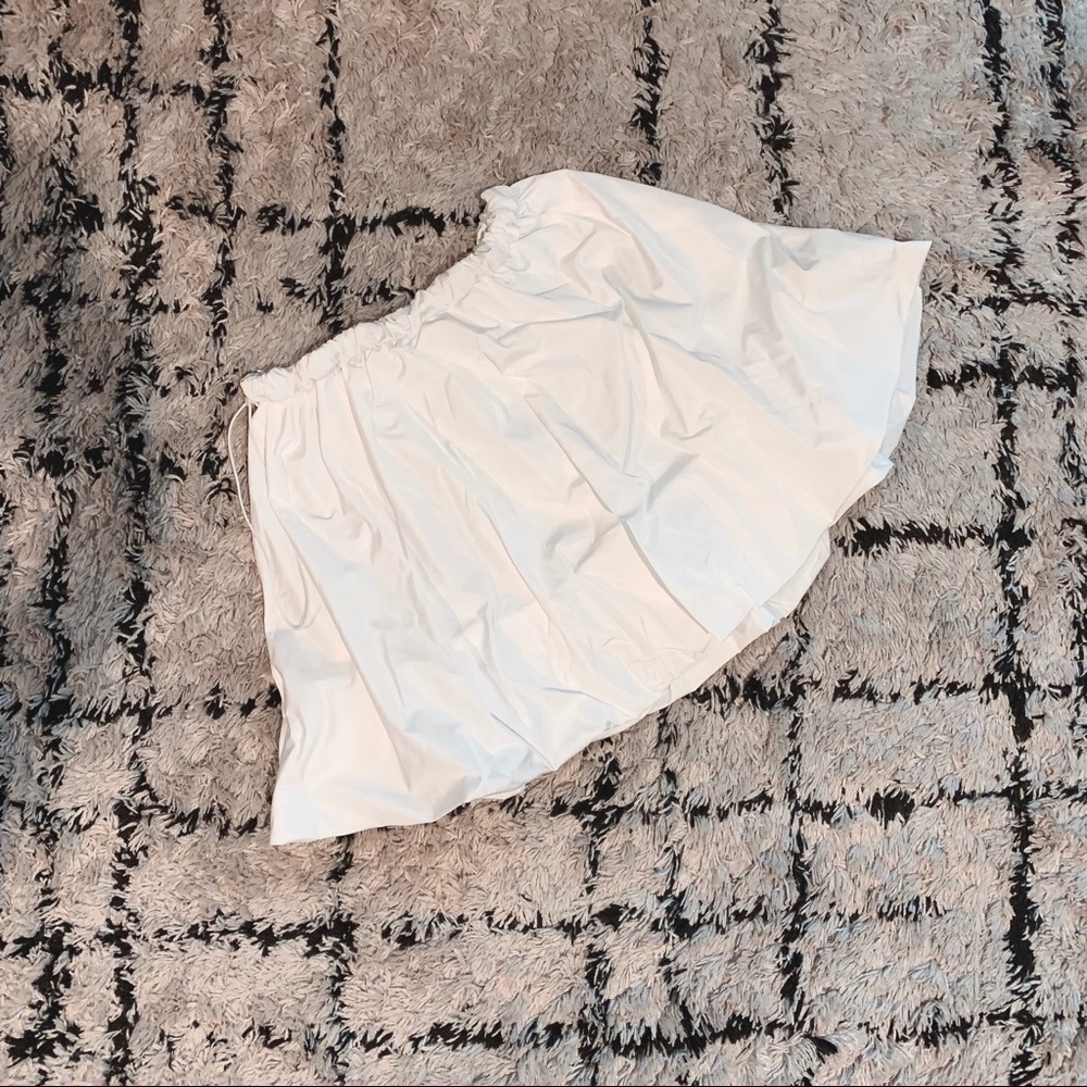 White Windbreaker Skirt